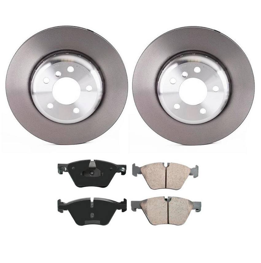 BMW Brake Pad and Rotor Kit Front (330mm) (Ceramic) (EURO) Akebono